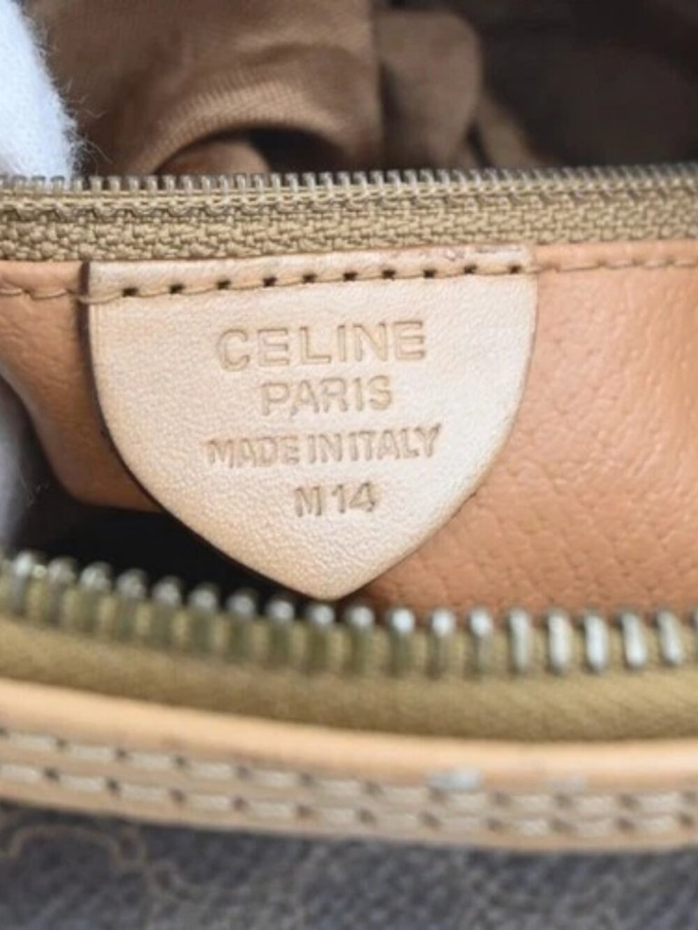 CELINE Logo Macadam Pattern Shoulder Bag PVC Leather Brown GHW Italy 67MA399 - Picture 16 of 16